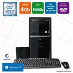 Ficha técnica e caractérísticas do produto Computador Intel Core I5 7ª Geração 4GB HD 500GB DVD com Windows 10 Certo PC SELECT 002