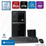 Ficha técnica e caractérísticas do produto Computador Intel Core I5 7ª Geração 8GB HD 2TB DVD com Windows 10 Certo PC SELECT 005