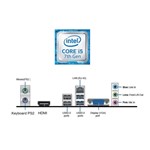 Computador Intel Core I5 7400 8Gb 120Gb Ssd DVD Wifi 3Green New