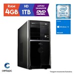 Computador Intel Core I5 8ª Geração 4GB HD 1TB DVD Windows 10 SL Certo PC Select 1005