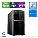 Computador Intel Core I5 8ª Geração 8GB 2TB DVD Windows 10 SL Certo PC Select 1023