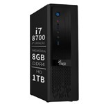 Ficha técnica e caractérísticas do produto Computador Intel Core I7 8700 8A Geração 4.6Ghz 8Gb Ddr4 1Tb Wifi 3Green