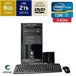 Ficha técnica e caractérísticas do produto Computador Intel Core I7 8gb Hd 2tb Dvd Certo Pc Desempenho 913