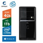 Ficha técnica e caractérísticas do produto Computador Intel Dual Core 2.41GHz 4GB HD 1TB com Windows 10 Certo PC FIT 029
