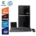 Ficha técnica e caractérísticas do produto Computador Intel Dual Core 2.41GHz 4GB HD 500GB DVD Certo PC FIT 004