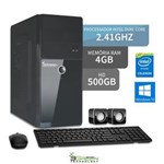 Ficha técnica e caractérísticas do produto Computador Intel Dual Core 2.41ghz 4gb Hd 500gb Windows 10 3green Triumph Business Desktop