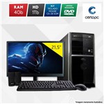 Computador + Monitor 21” Intel Dual Core 2.41GHz 4GB HD 1TB DVD Certo PC Fit 1117
