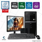 Ficha técnica e caractérísticas do produto Computador + Monitor 15’’ Intel Core I5 7ª Ger 4GB HD 1TB DVD Certo PC SELECT 023