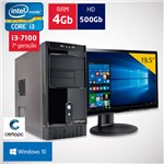 Ficha técnica e caractérísticas do produto Computador + Monitor 19,5’’ Intel Core I3 7ª Geração 4gb Hd 500gb com Windows 10 Certo Pc Smart 015