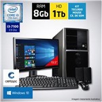 Ficha técnica e caractérísticas do produto Computador + Monitor 19,5" Intel Core I3 7ª Geração 8GB HD 1TB com Windows 10 Certo PC SMART 041