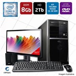 Ficha técnica e caractérísticas do produto Computador + Monitor 19,5 Intel Core I5 7 Ger 8GB HD 2TB DVD Certo PC SELECT 007