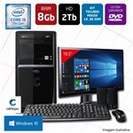 Ficha técnica e caractérísticas do produto Computador + Monitor 19,5 Intel Core I5 7ª Geração 8GB HD 2TB DVD Windows 10 Certo PC SELECT 008
