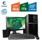 Ficha técnica e caractérísticas do produto Computador + Monitor 19,5 Intel Dual Core 2.41GHz 4GB HD 1TB Certo PC FIT 043