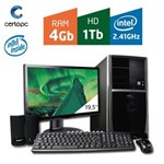 Ficha técnica e caractérísticas do produto Computador + Monitor 19,5' Intel Dual Core 2.41GHz 4GB HD 1TB Certo PC FIT 1043