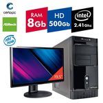 Ficha técnica e caractérísticas do produto Computador + Monitor 19,5 Intel Dual Core 2.41ghz 8gb Hd 500 Gb Certo Pc Fit 065
