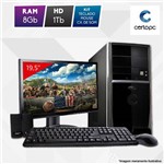 Computador + Monitor 19” Intel Dual Core 2.41GHz 8GB HD 1TB Windows 10 PRO Certo PC Fit 111