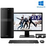 Ficha técnica e caractérísticas do produto Computador + Monitor LED 21.5" Intel Dual Core 2.41Ghz 4GB HD 1TB Windows 10 Mouse Teclado EasyPC