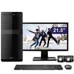 Ficha técnica e caractérísticas do produto Computador + Monitor LED 21.5" Intel Dual Core 2.41Ghz 2GB HD 500GB Windows 10 Mouse Teclado EasyPC