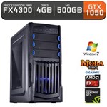 Ficha técnica e caractérísticas do produto Computador Neologic Gamer Moba Box Amd FX4300, Gtx 1050, 4gb, 500gb, Win 7 - Nli66990
