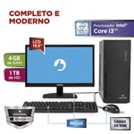 Ficha técnica e caractérísticas do produto Computador Positivo Station I3 41TB Core I3 4GB 1TB 19.5" Windows 10 Home - Preto