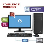 Ficha técnica e caractérísticas do produto Computador Positivo Station I3 41TBi Core I3 4GB 1TB 19.5" Linux - Preto