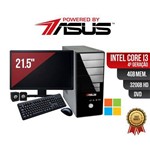 Ficha técnica e caractérísticas do produto Computador Powered By ASUS Core I3 4 Geração 4gb Ddr3 HD 320gb DVD Monitor 21.5 Windows + Kit