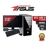 Ficha técnica e caractérísticas do produto Computador Powered By ASUS Core I3 4 Geração 4Gb Ddr3 HD 1Tb DVD Monitor 21.5 + Kit