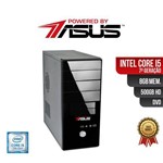 Ficha técnica e caractérísticas do produto Computador Powered By ASUS Core I5 7 Geração 8gb Ddr4 HD 500Gb DVD