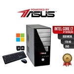Ficha técnica e caractérísticas do produto Computador Powered By ASUS Core I7 4 Geração 8gb Ddr3 HD 1Tb DVD Windows + Kit