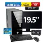 Ficha técnica e caractérísticas do produto Computador Premium Brazil Intel Core I5 3.20ghz 4gb Ddr3 Hd 500gb Dvdrw Monitor 19.5 + Kit ( Teclado