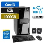 Ficha técnica e caractérísticas do produto Computador Premium Business Intel Core I3 8gb 1tb Hdmi Usb 3.0 Kit (mou,tec,caixa) - Premium