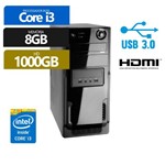 Ficha técnica e caractérísticas do produto Computador Premium Business Intel Core I3 8gb 1tb Hdmi Usb 3.0 - Premium