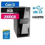 Ficha técnica e caractérísticas do produto Computador Premium Business Intel Core I3 8gb 2tb Hdmi Usb 3.0 - Premium