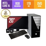 Ficha técnica e caractérísticas do produto Computador Premium Business Intel Core I5 8gb Ddr3 HD 1Tb DVD Monitor Led 19,5 + Kit