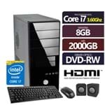 Ficha técnica e caractérísticas do produto Computador Premium Business Intel Core I7 3.60ghz 8gb Ddr3 HD 2tera Hdmi DVD + Kit Mou, Tec, Caixa