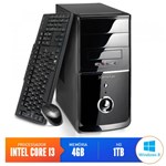 Ficha técnica e caractérísticas do produto Computador Smart Pc 80186 Intel Core I3 (4GB HD 1TB) Windows 8