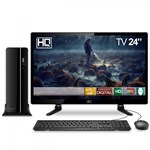 Ficha técnica e caractérísticas do produto Computador TV 24" PC Intel Core I3 4GB 1TB HDMI Áudio EasyPC Play