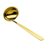Ficha técnica e caractérísticas do produto Concha de Sopa em PVD Dourado Pisa Wolff - Amarelo Ouro