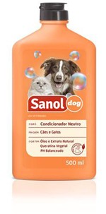 Ficha técnica e caractérísticas do produto Condicionador para Cachorro Sanol Neutro 500ml