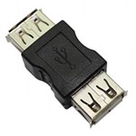 Conector/Adaptador USB Fêmea X USB Fêmea - Hitto