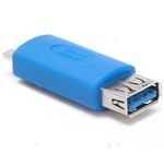Ficha técnica e caractérísticas do produto Conector Micro USB 3.0 Macho para USB 3.0 Femea