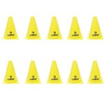 Ficha técnica e caractérísticas do produto Cones de Agilidade 18cm Amarelo 10 Un LIVEUP