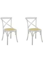 Ficha técnica e caractérísticas do produto Conjunto 02 Cadeiras Katrina Branca