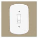 Ficha técnica e caractérísticas do produto Conjunto 1 Interruptor Simples Blanc 10A 250V Branco - Fame