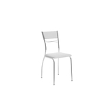 Ficha técnica e caractérísticas do produto Conjunto 4 Cadeiras Carraro 1701 Cromada Napa Branco