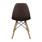 Ficha técnica e caractérísticas do produto Conjunto 4 Cadeiras Dkr Botone Mesclada Base Eiffel Madeira Cafe - Inovakasa
