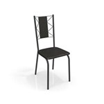 Ficha técnica e caractérísticas do produto Conjunto 4 Cadeiras Lisboa Kappesberg - PRETO