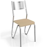 Ficha técnica e caractérísticas do produto Conjunto 4 Cadeiras Nápoles Crome 4c045cr-16 Nude - Kappesberg