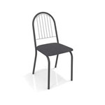 Ficha técnica e caractérísticas do produto Conjunto 4 Cadeiras Noruega Crome Kappesberg - GRAFITE