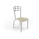 Ficha técnica e caractérísticas do produto Conjunto 4 Cadeiras Portugal Crome - Cinza Verde